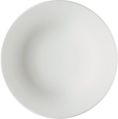 A di Alessi Ku Assiette Plate en Porcelaine - Blanc - Set de 4 Pièces
