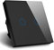 Interrupteur tactile 2 vitesses 1 Way Touch Type Interrupteur en verre Noir