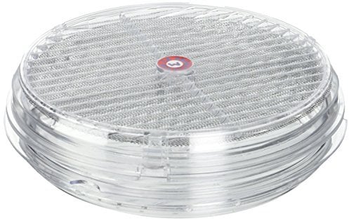La Ventilazione TVR200 Coppia di Griglie Tonde per Vetri in Metacrilato Diametro 220 mm, Trasparente