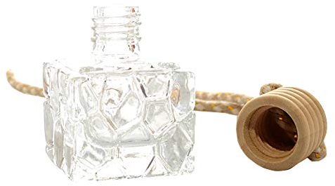 5 Pcs 10 ml Car Hanging Perfume Empty Glass Bottle Air Freshener Fragrance Diffuser Ornament Bottle