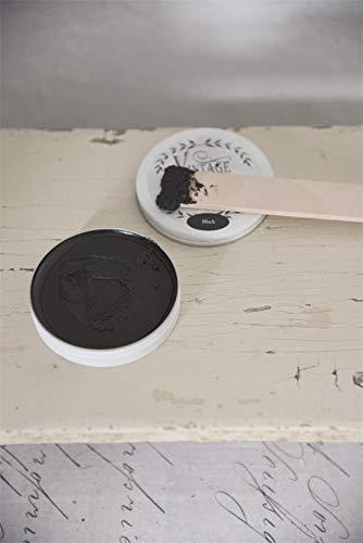 Jeanne d'Arc Living 35 g Antique Wax Vintage Paint Wachs Black Schwarz Möbelwachs Versiegler Finish - Oberflächenpflege, Kratzer entfernen