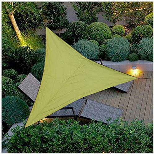 YOUCAI Voile D'Ombrage Triangle Auvent Imperméable Toile Protection Solaire Anti Rayons UV pour Extérieur Jardin Terrasse Camping avec Corde Armée Verte 3x3x3M