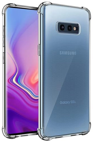 CoolGadget Ultra Crystal Clear Hülle für Samsung Galaxy S10E, Transparente TPU Schutzhülle mit Stoßschutz, Klar
