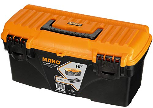 Large Plastic Tool Boxes Storage Containers for Professional Use, Hard and Sturdy Casing, Carry Handles, Available in Several Sizes (16)