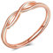 CPSLOVE Anelli da donna da ragazza, anello in argento 925, Elegante anello simbolo infinito, Oro rosa, anello aperto, misura regolabile, fede nuziale, circonferenza delle dita adatto:48,5-57mm