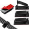 Plastic Wire Clips 60 PCS Cable Organisers Large Strong Self-Adhesive Plastic Outdoor Cable Clips, Wire Cable Managment 33mm Suitable for Car, Home and Office(Black)