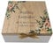 Personalised Love Story Wooden Wedding Day Keepsake Box - Mr and Mrs Hearts - add Names and Date