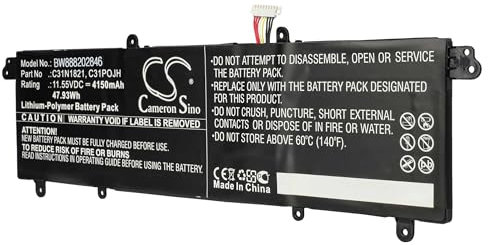 vhbw batteria compatibile con Asus ZenBook S13 UX392FN-AB006R, UX392FN-AB006T laptop, notebook (4150mAh, 11.55V, Li-Poly)