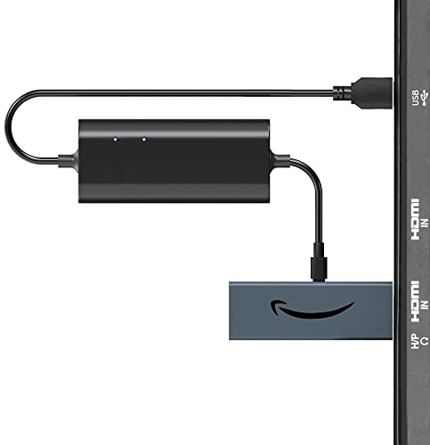 USB Stromverstärker für Fire TV Stick, Plug-and-Play für 4K-Ladekabel Stabilere Bildschärfe und Kabelsalat-Reduktion