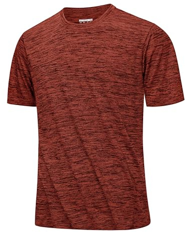 MAGCOMSEN Herren Sportshirt Atmungsaktiv Laufshirt Leichte Trainingsshirt Funktionsshirt Wandershirt Sommer Kurzarm T-Shirt für Männer