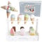 nunukids Set di Giocattoli per Gelato in Legno per bambini fingere giocattoli