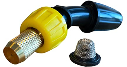 Boquilla de pulverización ajustable con boquilla de extremo de codo + filtro de taza para rociador de mochila, boquilla atomizadora de latón