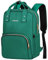 Z-MGKISS Laptop Casual Daypack for Women, Lightweight Backpack Women, Rucksack Bag 15.6 Inch, Stylish Work Rucksack for Travel Business College Ladies Teacher Nurse, Dark Green