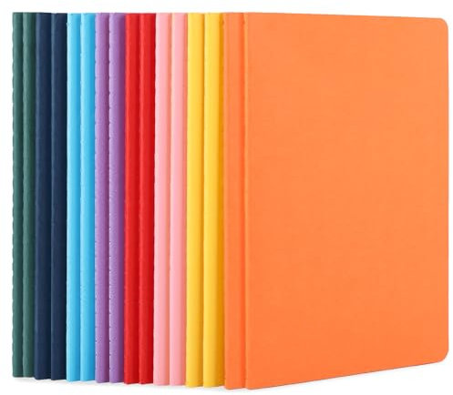 Yarotm Notizbuch A5 Blanko - 16 Stück 100GSM Notizblock A5 Unlinierte Notizbücher Bunte - 60 Seiten Notiz Block Heft 14x21cm Tagebuch Softcover - Skizzenbuch für Zeichnen Schreiben, 8 Farbtöne