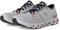 On Cloud X 4 Damen-Sneaker, Silber/Flamme, 42 EU