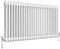 Heilmetz 2 Column Radiator Horizontal Double, 600 x 1200mm Traditional White Column Radiators Central Heating Radiator Cast Iron Style
