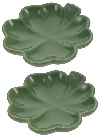 MAGICLULU 2pièces Plateau Céramique Forme De Pour Bijoux Organisateur De Trinkets Porte-bijoux Plat à Bagues Et Support De Clés Décoration