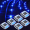 hoyiours Luci Solari Esterno 6 Articoli Segnapasso LED Esterno Impermeabile IP68 Lampione Solare Blu Faretti Giardino Solari 24LM Luci LED Solari da Esterno Giardino per Terra, Scale e Piscina