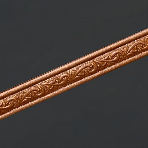 Dostear BordüRe Selbstklebend Kinderzimmer Tapeten Wohnzimmer Wanddeko Badezimmer 3d Fliesenaufkleber Wandleisten braun 4 X 230cm(2pcs)