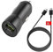 Chargeur Voiture pour Honor 90 Smart, 200 Lite, 90 Lite, 70 Lite/Magic 6 Lite, 5 Lite/X... Câble Long 180 cm, 2 Ports Charge Rapide 20W