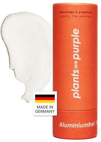 Natürlicher Deostick orange & grapefruit - ohne Aluminium I Effektiver Schutz gegen Schweißgeruch mit Natron, Sheabutter und Maisstärke I Für Damen und Herren I Für alle Hauttypen I Vegan