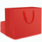 EUSOAR Kleine Geschenktüten Rot - 20 Stück 230GSM Kraftpapier Tüten Mittel mit Henkel S 22x10x18cm - Red Paper Gift Bags - Klein Papiertaschen Rot für Jahrestag Weihnachten