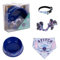 Offizielles Disney Stitch Hundenapf-Set | inklusive Stitch Hundehalsband, Bandana, Seilspielzeug und blauer Napf
