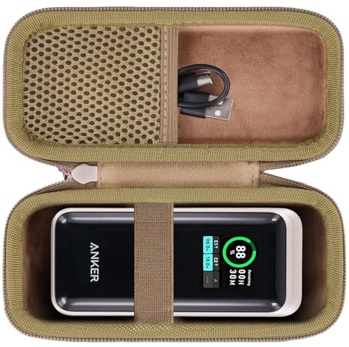 khanka Schutzhülle für Anker Prime Powerbank, 12000 mAh, 130 W/20000 mAh, 200 W, nur Hülle (goldene Hülle)