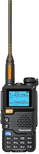Quansheng UV-5R Plus 5W Dual-Band VHF/UHF Amateur Radio Tragbares Funkgerät mit NOAA-Wetteralarm