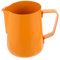 UKCOCO Maceta Café Mantener Jarras Para Espumar Leche De Leche Vaso Para Espumar Leche Jarra Para Espumar Leche Jarra De Leche Latte Naranja Acero Inoxidable