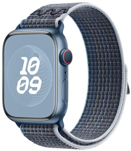 Bracelet de sport en nylon bouclier, compatible avec les bracelets d'Apple Watch de 40/38/41/42/44/45/46/49 mm Bracelet doux d'origine, pour Apple Watch séries 10 à 1, SE et Ultra 2.