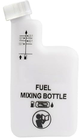 Bouteille de mélange d'huile d'essence de 1 L pour moteur à 2 temps avec marquage de rapports multiples pour le mélange de carburants de machines de jardin