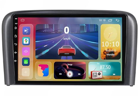YIANKWY Android 14 9 Inch Car DVD Player Radio Head Unit For Volvo S80 1998 1999 2000-2006 GPS Navigation Head Unit Support Full RCA Output Bluetooth4.0 WIFI Car Auto Play DVR DAB+ TPMS