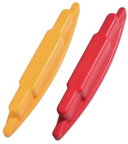 INJOYTEC 2 PCS Magnetic Stud Finder Easy to Locate Screws and Nails, Stud Finder Magnet No Batteries Required Compatible with Drywall and Wall-Friendly Construction（Red Yellow）