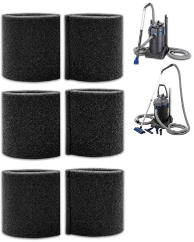 beaufan Lot de 6 mousses filtrantes compatibles avec les aspirateurs de bassin humide et sec Oase Pondovac 3 & 4, pièce de rechange n° 43996 (26760)
