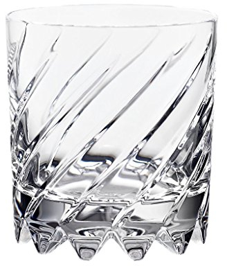 CRISTALICA Whiskyglas Drehbecher German Roulette Frankfurt transparent aus Bleikristall 225ml
