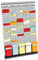 FRANKEN T-Kartentafel 5-Tage Wochenplaner, 31,5 x 49 cm, 5 Träger, 20 Schlitze, PV-SET1