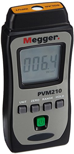 Megger 1002-548 PVM210 Solares Einstrahlungsmessgerät, Messbereich 1999 W/m²