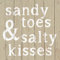 PPD Salty Kisses Servietten, 20 Stück, Tischservietten, Tissue, Taupe / Weiß, 33 x 33 cm, 1331994
