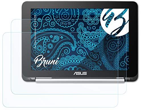 Bruni Screen Protector compatible with Asus Chromebook Flip C101PA Protector Film, crystal clear Protective Film (2X)