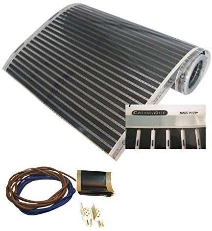 CALORIQUE – Pellicola riscaldante a infrarossi per riscaldamento a pavimento 80 cm – set da 220 W/m² – 2,0 m² – riscaldamento efficiente ed economico