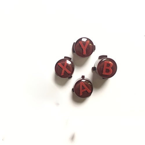 Tasten für Xbox One X/S/Elite-Controller, mit Buchstaben A B X Y Mod Kit rot