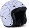 Rebel R9 Motorrad-Helm Roller-Helm, ECE Fiberglas SlimShell Tasche, L (59-60cm), Skull
