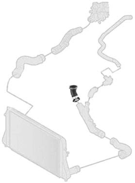 Borg & Beck BTH1159 Turbo Hose To Fit VAG A1 A3 TT Altea Golf 04-