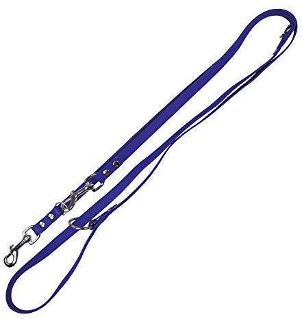 Schecker Orginal Biothane® Verlängerungsleine Hundeleine 3 Fach verstellbar 2,2 Meter lang 2 Breiten zur Auswahl und 6 Farben