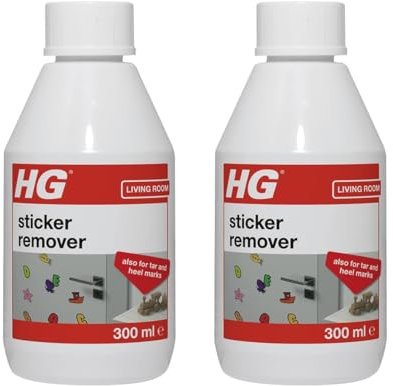 HG - Eliminador de Adhesivos de 300 ml - Eliminador de Adhesivos Extremadamente eficaz Que Funciona en Casi Todos los Tipos de Superficies