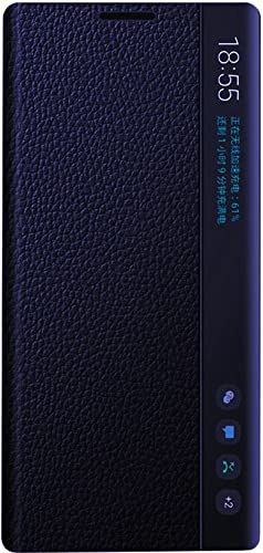 Custodia per Cellulare in Pelle per Samsung Galaxy Note 20 Ultra. Fondina/Addormentato/Riattiva/Intelligente/Custodie Samsung Note 20 Ultra - Blu