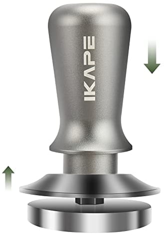 IKAPE 53 mm Espresso-Tamper, Premium-Barista-Kaffeetamper mit kalibrierter Federbelastung, 100% flacher Edelstahlboden, passend für Breville-Serie 54 mm Siebträgerkorb