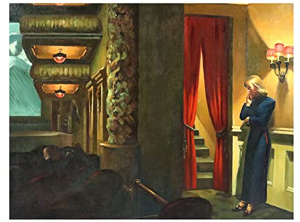 Spiffing Prints Edward Hopper - New York Movie - Medium - Semi Gloss - Ungerahmter Kunstdruck Poster