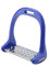 Generic Flexible Sicherheits-Steigbügel Reiten, Sicherheits-Steigbügel Eisen Edelstahl-Reitbügel Edelstahl-rutschfeste Unterlage REIT-Aluminium-Sattel mit Lackierung (Blau)